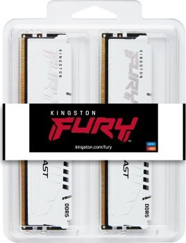 KINGSTON DDR5 32GB 5200MHz CL40 FURY BEAST WHITE RGB EXPO KITx2 KINGSTON DDR5 32GB 5200MHz CL40 FURY BEAST WHITE RGB EXPO KITx2