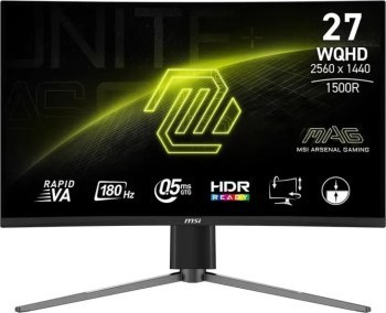 MSI MAG 27CQ6PF - 27'' | Rapid VA Curve 1500R | QHD | 0.5ms | 180Hz MSI MAG 27CQ6PF - 27'' | Rapid VA Curve 1500R | QHD | 0.5ms | 180Hz
