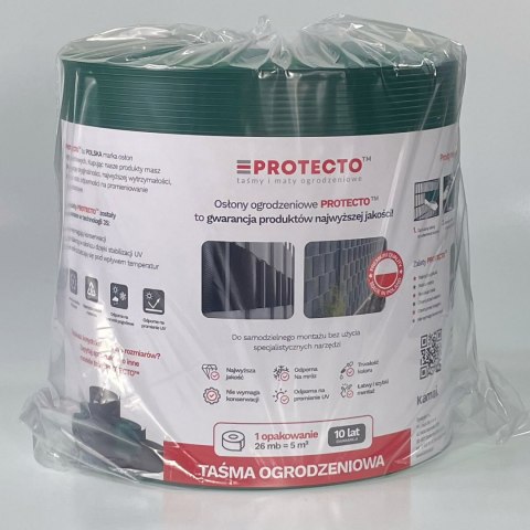 Taśma ogrodzeniowa ROLKA 26mb SMART 19cm PROTECTO™ ZIELONA Taśma ogrodzeniowa ROLKA 26mb SMART 19cm PROTECTO™ ZIELONA