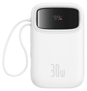 Baseus QPow 2 10000 mAh 30W 2xUSB-C biały Baseus QPow 2 10000 mAh 30W 2xUSB-C biały