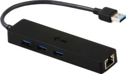 I-tec USB 3.0 Slim HUB 3x USB 3.0 z Adapterem LAN Gigabit Ethernet RJ-45 10/100/1000 Mbps 16cm