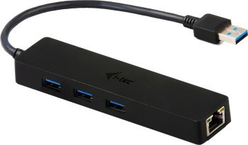 I-tec USB 3.0 Slim HUB 3x USB 3.0 z Adapterem LAN Gigabit Ethernet RJ-45 10/100/1000 Mbps 16cm I-tec USB 3.0 Slim HUB 3x USB 3.0 z Adapterem LAN Gigabit Ethernet RJ-45 10/100/1000 Mbps 16cm