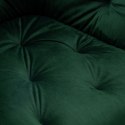 Krzesło welurowe NEVADA VELVET ciemnozielone