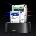 Stacja dokująca do dysków SATA 2.5'' 3.5'' SSD HHD z USB 3.0 zasilacz EU - czarna