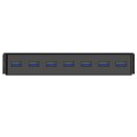 Hub rozdzielacz H7928-U3-V1 7x USB-A - czarny