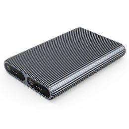 Kieszeń obudowa AM2C3-2SN na dwa dyski M.2 SATA+NVME USB-C 10Gb/s - szara
