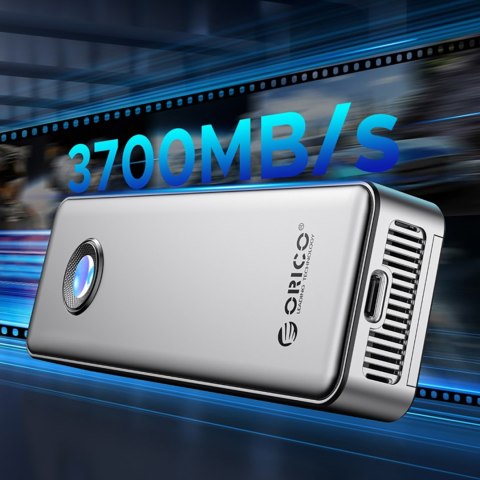 Kieszeń obudowa na dysk OUM2-G20 M.2 NVME USB-C 20Gb/s - srebrna Kieszeń obudowa na dysk OUM2-G20 M.2 NVME USB-C 20Gb/s - srebrna