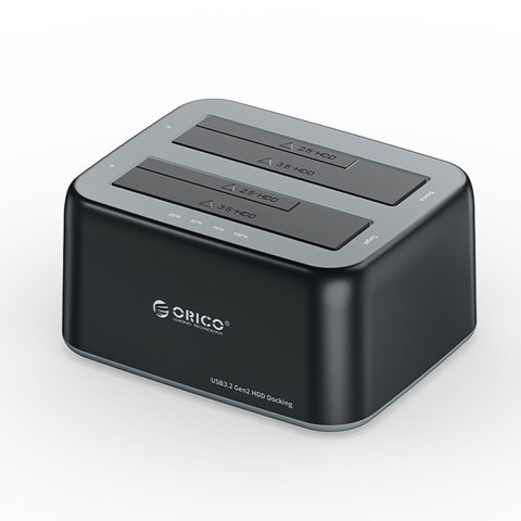 Stacja dokująca 6829C3 na 2 dyski 2.5'' / 3.5'' SATA HDD / SSD - czarna