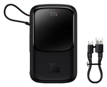 Baseus Qpow Pro Overseas Edition 10000mAh 20W czarny Baseus Qpow Pro Overseas Edition 10000mAh 20W czarny