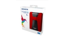 Dysk zewnętrzny ADATA DashDrive Durable HD650 AHD650-1TU3-CRD (1 TB; 2.5 ; USB 3.0; 5400 obr/min; kolor czerwony)