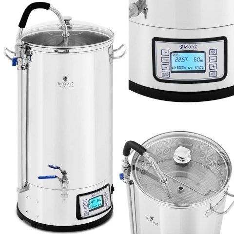 Kocioł warzelny do produkcji piwa z timerem profesjonalny ze stali nierdzewnej LCD 3000 W 50 l Kocioł warzelny do produkcji piwa z timerem profesjonalny ze stali nierdzewnej LCD 3000 W 50 l