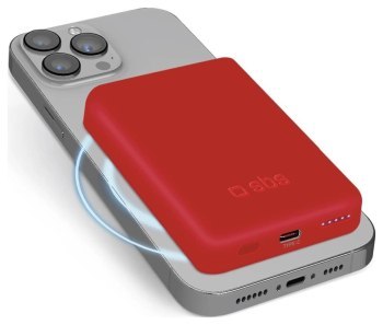 SBS TEBB5000MAG1CR 5000 mAh USB-C, MagSafe - czerwony SBS TEBB5000MAG1CR 5000 mAh USB-C, MagSafe - czerwony
