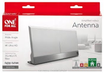Wzmacniana antena wewnętrzna One For All SV9386-5G DVB-T (5G/4G) zasięg 25km One For All Wzmacniana antena wewnętrzna One For All SV9386-5G DVB-T (5G/4G) zasięg 25km One For All