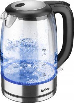 CZAJNIK AMICA SZKLANY KD 2050G INOX CZAJNIK AMICA SZKLANY KD 2050G INOX