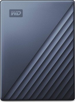 Dysk zewnętrzny WD My Passport Ultra 2TB, USB-C 3.0, czarny-niebieski (WDBC3C0020BBL-WESN)
