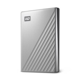 Dysk zewnętrzny WD My Passport Ultra 2TB, USB-C 3.0, srebrny (WDBC3C0020BSL-WESN)