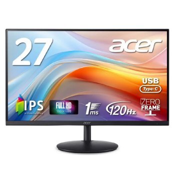 Acer SH272G0BMIHUX - 27'' | IPS | QHD | 0.5 ms | 170 Hz | ZeroFrame, HDR Ready