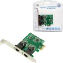 Karta sieciowa - LogiLink karta PCI Express 2x Gigabit LAN