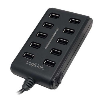 LogiLink 10-portowy czarny LogiLink 10-portowy czarny