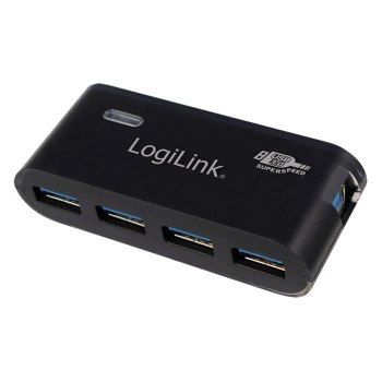 LogiLink 4-portowy czarny LogiLink 4-portowy czarny