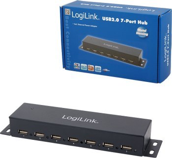 LogiLink 7-portowy czarny LogiLink 7-portowy czarny