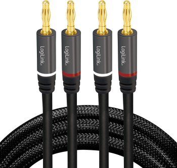 LogiLink audio, wtyk bananowy 5.0m LogiLink audio, wtyk bananowy 5.0m