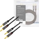 LogiLink audio, wtyk bananowy 5.0m