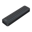 Orico Hub aktywny 13*USB-A czarny