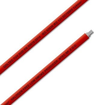 Qoltec Kabel solarny fotowoltaiczny | 4mm² |100m | czerwony Qoltec Kabel solarny fotowoltaiczny | 4mm² |100m | czerwony
