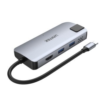 Unitek Hub USB-C 2x USB-A HDMI 4K RJ-45 PD 100W Unitek Hub USB-C 2x USB-A HDMI 4K RJ-45 PD 100W