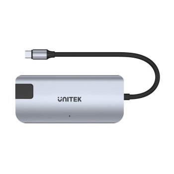 Unitek Hub USB-C 2x USB-A HDMI 4K RJ-45 PD 100W Unitek Hub USB-C 2x USB-A HDMI 4K RJ-45 PD 100W