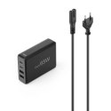 Hama GaN 65W PD/QC 2x USB-C, 2x USB-A czarna