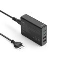 Hama GaN 65W PD/QC 2x USB-C, 2x USB-A czarna