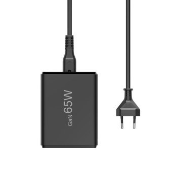 Hama GaN 65W PD/QC 2x USB-C, 2x USB-A czarna Hama GaN 65W PD/QC 2x USB-C, 2x USB-A czarna