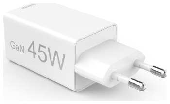 Hama mini GaN 45W PD/QC 2x USB-C, 1x USB-A biała Hama mini GaN 45W PD/QC 2x USB-C, 1x USB-A biała