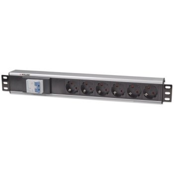 Listwa antyprzepięciowa - Intellinet 711432 Listwa zasilająca Rack 19'' 1.5U, 6x Schuko, z wyłącznikiem, kabel 1.6m Listwa antyprzepięciowa - Intellinet 711432 Listwa zasilająca Rack 19'' 1.5U, 6x Schuko, z wyłącznikiem, kabel 1.6m