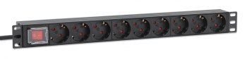 Listwa antyprzepięciowa - Intellinet 715133 Listwa zasilająca Rack 1U 9x gniazd Schuko, 4000W Listwa antyprzepięciowa - Intellinet 715133 Listwa zasilająca Rack 1U 9x gniazd Schuko, 4000W