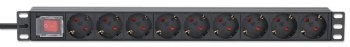 Listwa antyprzepięciowa - Intellinet 715133 Listwa zasilająca Rack 1U 9x gniazd Schuko, 4000W Listwa antyprzepięciowa - Intellinet 715133 Listwa zasilająca Rack 1U 9x gniazd Schuko, 4000W