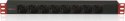 Listwa antyprzepięciowa - Techly 107746 Listwa zasilająca PDU Rack 19'' 1U, 8x Schuko, 250V/16A, kabel C14 2m pod UPS