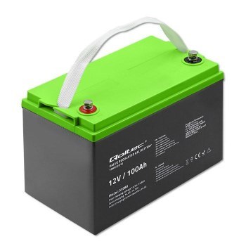 QOLTEC AKUMULATOR ŻELOWY 12V | 100AH | GEL QOLTEC AKUMULATOR ŻELOWY 12V | 100AH | GEL