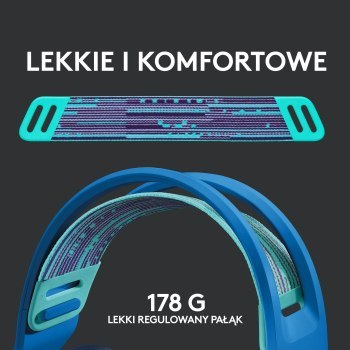 Słuchawki - Logitech G733 Lightspeed Niebieskie Słuchawki - Logitech G733 Lightspeed Niebieskie