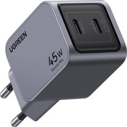 Ugreen Nexode Pro 45W, 2x USB-C szara