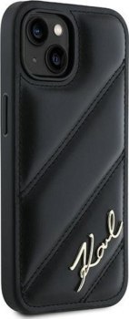 Karl Lagerfeld Diagonal Quilted Script do iPhone 13 (czarny) Karl Lagerfeld Diagonal Quilted Script do iPhone 13 (czarny)