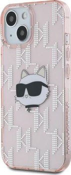 Karl Lagerfeld IML Choupette Head & Monogram - Etui iPhone 13 (różowy) Karl Lagerfeld IML Choupette Head & Monogram - Etui iPhone 13 (różowy)