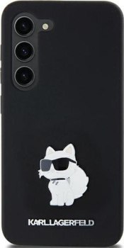 Karl Lagerfeld Silicone Choupette Metal Pin - Etui Samsung Galaxy A55 5G (czarny)