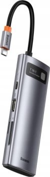 Replikator - Baseus Hub 7w1 USB-C na 2x USB 3.0 + HDMI + 2x USB-C +microSD/SD Replikator - Baseus Hub 7w1 USB-C na 2x USB 3.0 + HDMI + 2x USB-C +microSD/SD