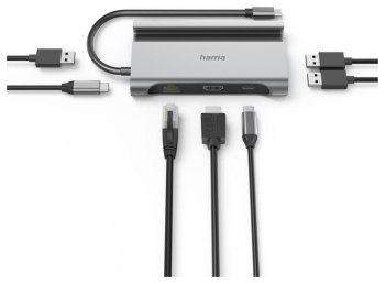 Replikator - Hama Stacja dokująca 7W1 USB-C Replikator - Hama Stacja dokująca 7W1 USB-C