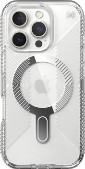 Speck Presidio Perfect-Clear Grip ClickLock & MagSafe do iPhone 16 Pro przezroczysty