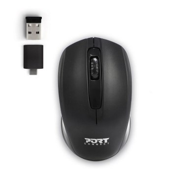 Zestaw torba + mysz PORT DESIGNS Premium Pack 501873 (Top Load; wireless; 1000 DPI; USB-C/USB-A; kolor czarny) Zestaw torba + mysz PORT DESIGNS Premium Pack 501873 (Top Load; wireless; 1000 DPI; USB-C/USB-A; kolor czarny)