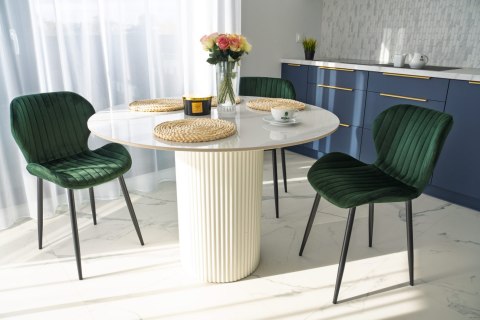 Krzesło welurowe DALLAS VELVET ciemnozielone Krzesło welurowe DALLAS VELVET ciemnozielone